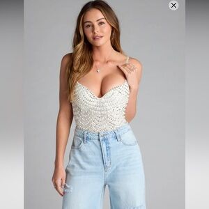 Windsor Twisted Angel Embroidered Bodysuit